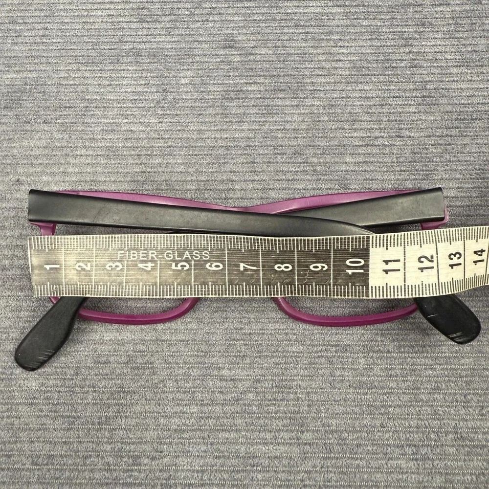 Carraro Eyewear Design 153 Purple Black Rectangular‎ Y2k Frames Italy 55-15-140